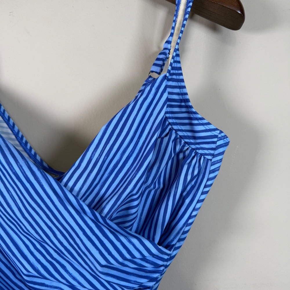 Miraclesuit X Talbots Sanibel One Piece- Painterly Stripe - Picture 4 of 12